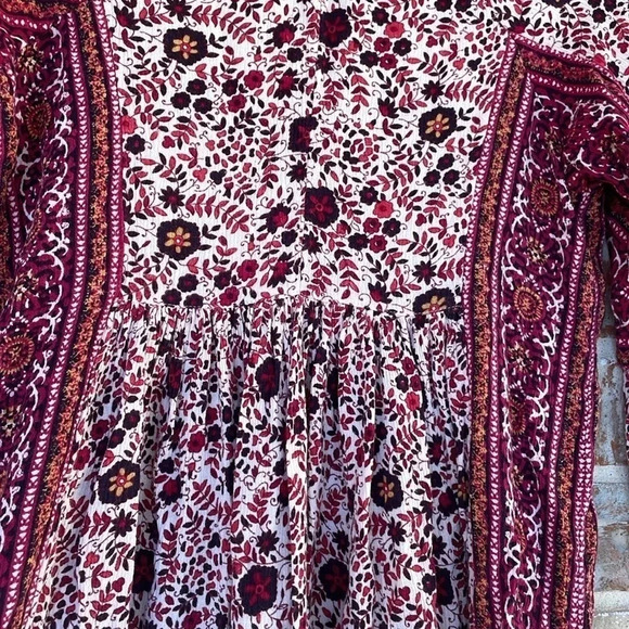 American Eagle Outfitters Floral Stripe Babydoll Blouse - Picture 7 of 7